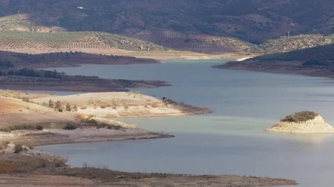 Dam with shadows and light Stock Footage 70391314