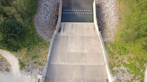 Dam Spillway Stock Footage 96551139