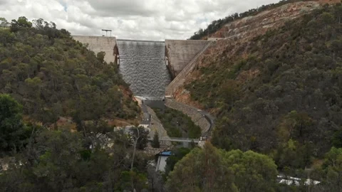 DAM Spillway Stock Footage 147244941