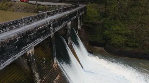 The Dam at Standing Stone State Park in Tennessee Video stock 97515707