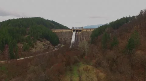 Dam "Studena" Bulgaria Stock Footage 61417438