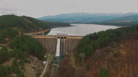 Dam "Studena" Bulgaria Stock Footage 61417833