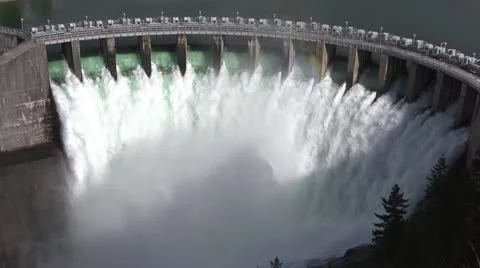 Dam timelapse close by dwking Stock-Footage 11135088