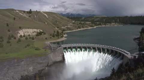 Dam timelapse wide by dwking Stock-Footage 11134424