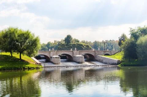 Dam in Tsaritsyno Foto stock