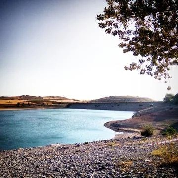 Dam in the view Stock Photos