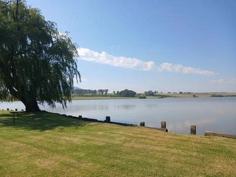 Dam view Stock Photos