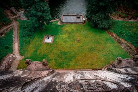 The dam wall 스톡 사진