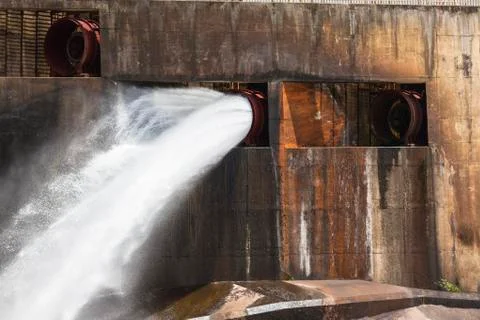Dam Wall Sleuth Gate Water Stock Photos