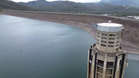 Dam water intake tower Stock-Footage 334906803