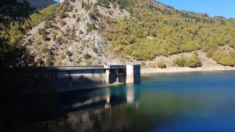 Dam water Foto stock