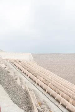Dam water pipe Stock Photos