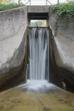 Dam Waterfall Stock Photos