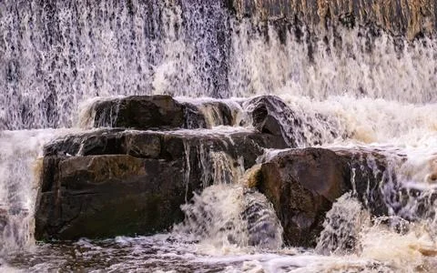 Dam waterfall Stock Photos