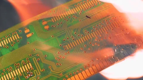 Damage and failure of the computer's memory Stock Footage 106649328