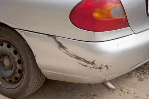 Damage to the bumper Stock Photos