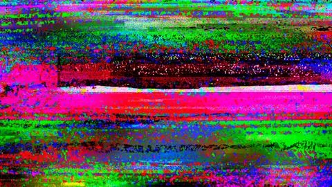 Damage Colored Noise Grunge Distorted Trendy Digital Abstract Background Stock Illustration