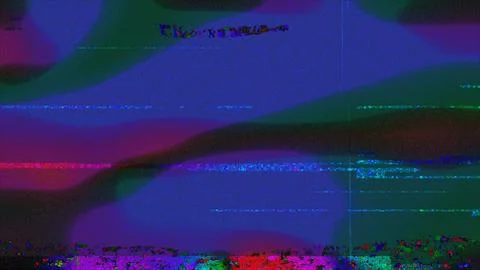 Damage Colored Noise Grunge Distorted Trendy Digital Abstract Background Stock Illustration