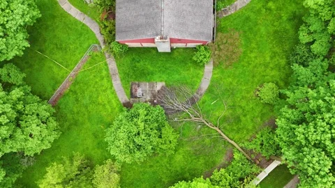 Damage Done - St. Anthonys Convent-SYR Stock Footage 335800022