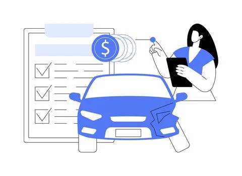 Damage evaluation isolated cartoon vector illustrations. Ilustración de archivo