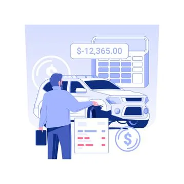 Damage evaluation isolated concept vector illustration. Stock Illustration