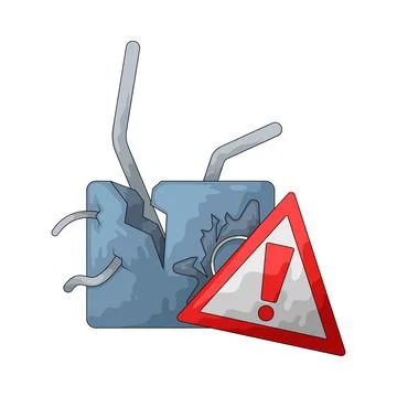 Damage illustration Ilustração Stock