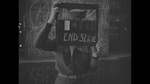 Damage inside the Reich Chancellery Stock Footage 103379680