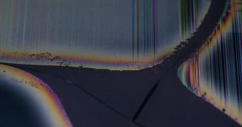 Damage overlay broken pixel screen glitch blur Stock Photos