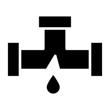 Damage Pipe Vector Icon Design Illustration Stock Illustration