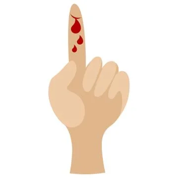Damage to the skin of the hand. Vector illustration. Stock Illustration