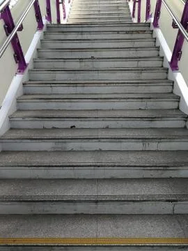 Damage on staircase Stock Photos