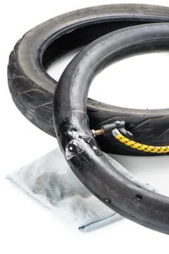 Damage tire Stock Photos