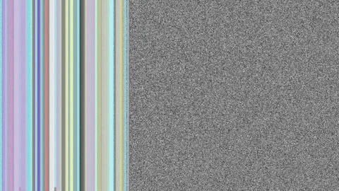Damage to the TV screen matrix. Noise an... | Stock Video | Pond5