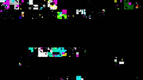 Damage to the video image of the old TV. Stock Footage 131238914