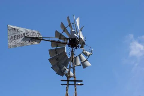 Damaged Aermotor Windmill Stock Photos
