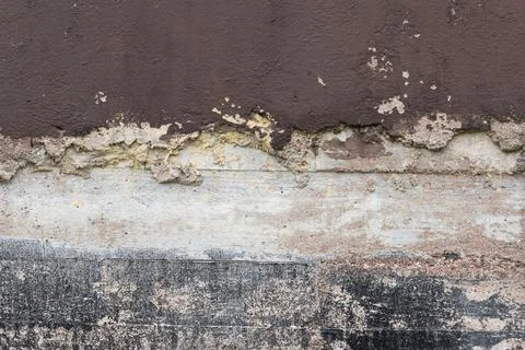 Damaged and weathered plaster wall Stock Photos
