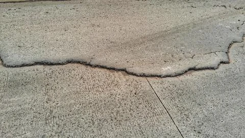 Damaged of asphalt road surface Stock Photos