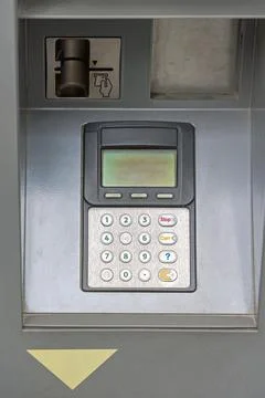 Damaged Atm Keypad Stock Photos