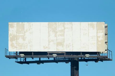 Damaged billboard Stock Photos