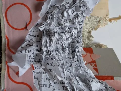 Damaged book paper Stock Photos