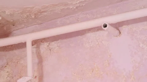 Water Leak On Ceiling Stock Video Footage | Royalty Free Water Leak On