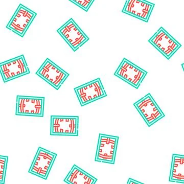 Damaged cell window vector seamless pattern 스톡 일러스트