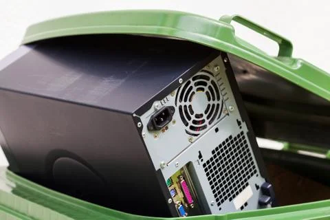 Damaged computer Stock Photos