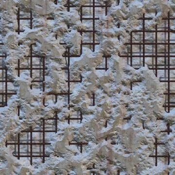 Damaged concrete repeating pattern Stock Illustration