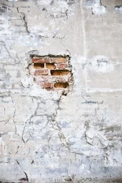 Damaged concrete wall background Stock Photos