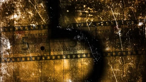 Damaged Countdown Leader / Film Effect (4K) Stock-Footage 201828452