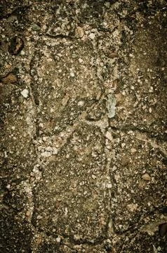 Damaged cracked asphalt pattern texture Stock Photos