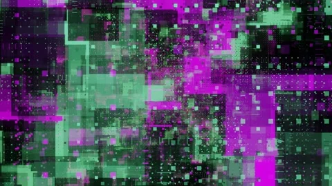 Damaged Data With Glitch Effect Abstract Background Stock Footage 192771757