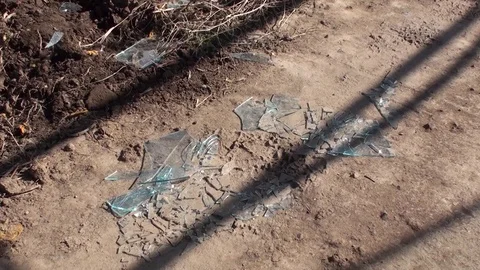 Damaged devastated greenhouse Stock Footage 107190168