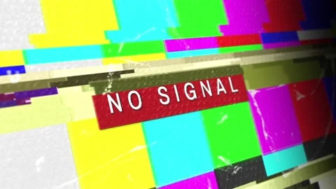 Damaged flickering VHS. Television test pattern. Glitch interference and Stock Footage 180283091